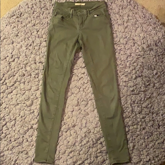 forest green jeans womens